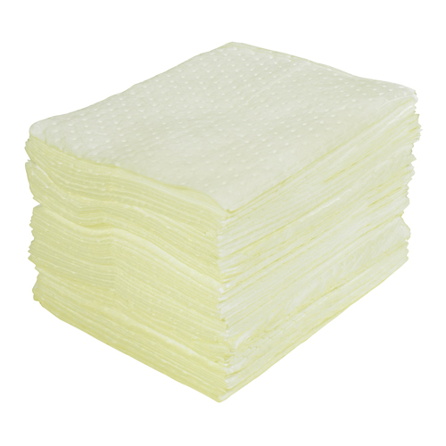 Premium Laminated (SMS) Sorbent Pads, Hazmat, 15" x 17", 30 gal. Absorbancy Oxford Builders Supplies Inc