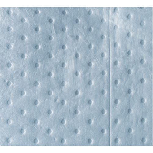 Feuilles absorbantes bleues li&eacute;es de premi&egrave;re qualit&eacute;, Huile seulement, 15" x 18", 30 gal. d'absorption Oxford Builders Supplies Inc