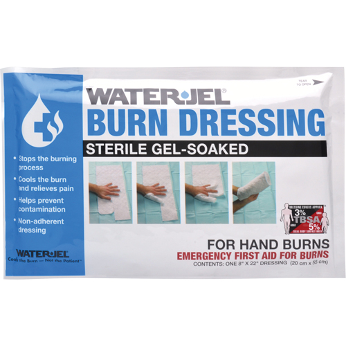 Pansements pour brûlures Water Jel , 8" x 22", Classe 2 Oxford Builders Supplies Inc