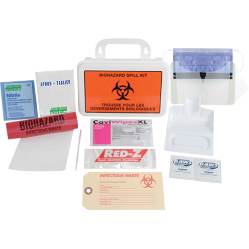 Deluxe Clean-Up Spill Kit, Biohazard, Case Oxford Builders Supplies Inc