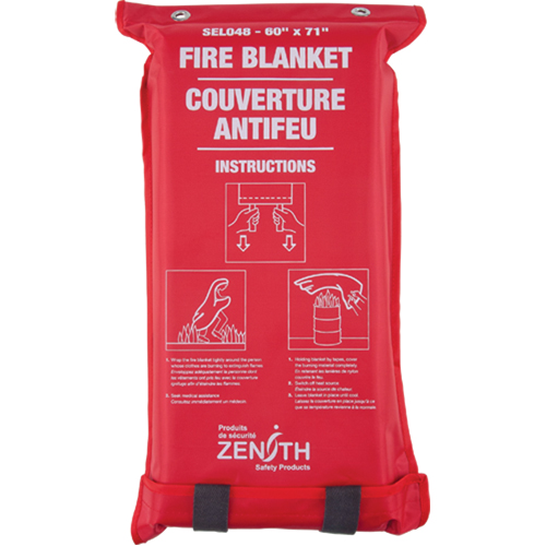 Fire Blanket, Fibreglass, 60"W x 71"L Oxford Builders Supplies Inc