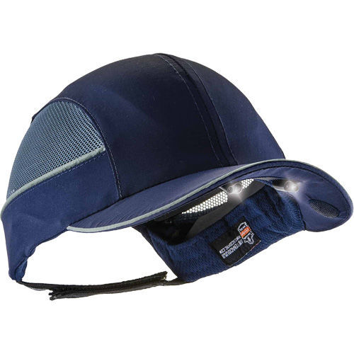 Casquette &agrave; bord long avec &eacute;clairage DEL Skullerz 8960, Bleu marin Oxford Builders Supplies Inc