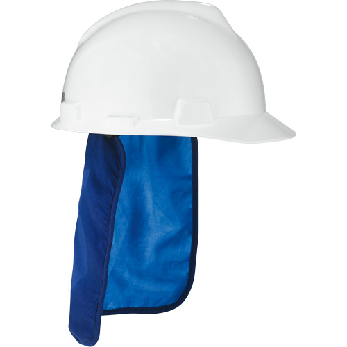 Tampon et voile pour le cou refroidissants pour casque de s&eacute;curit&eacute; Chill-Its 6717CT, Bleu Oxford Builders Supplies Inc