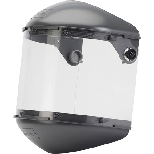 Fibre-Metal Dual 4" Crown High Performance Face Shield System, Propionate, Ratchet Suspension Oxford Builders Supplies Inc