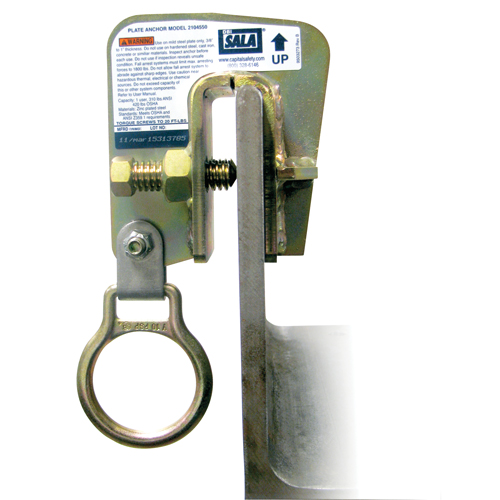 DBI-SALA&reg; Steel Plate Anchor, Bolt-On, Temporary Use Oxford Builders Supplies Inc