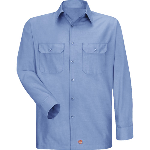 Chemise &agrave; manches longues en tissu ind&eacute;chirable, Hommes, 3T-Grand, Bleu Oxford Builders Supplies Inc