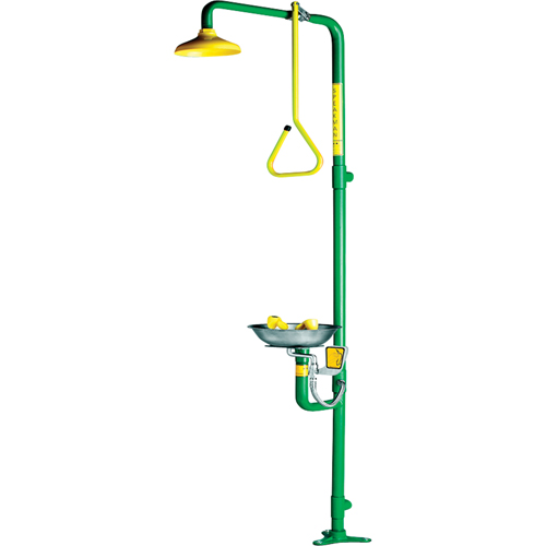Combinaison de douche & douche oculaire a&eacute;r&eacute;e Safe-T-Zone Oxford Builders Supplies Inc