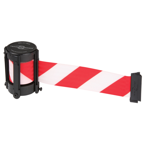 Replacement Cassettes For Utility, Advance & StowAway&reg; TensaBarrier&reg;, 13', White Tape Oxford Builders Supplies Inc