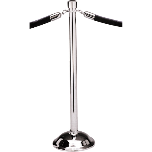 Poteaux portatifs, Hauteur de 39", Chrome poli Oxford Builders Supplies Inc