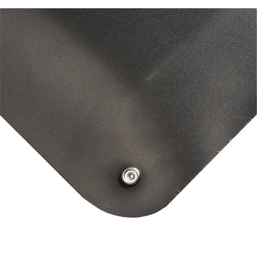Electrically Conductive Mat No.786, 3' W x 75' L x 15/16" T, PVC, Smooth, Black Oxford Builders Supplies Inc