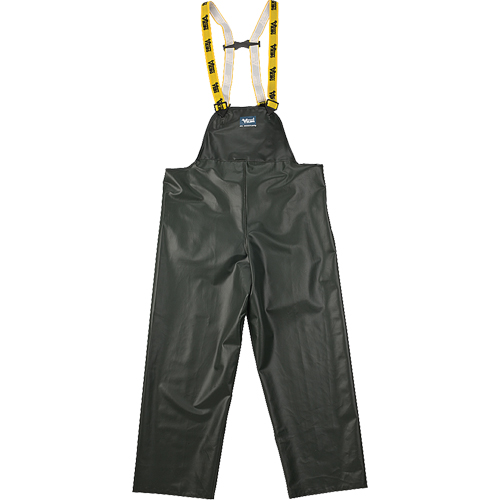 Journeyman Chemical Resistant Rain Bib Pants, X-Large, Green, Polyester/PVC Oxford Builders Supplies Inc