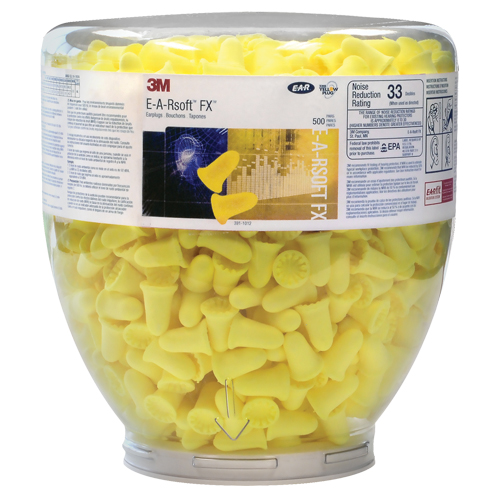 E-A-Rsoft FX Earplugs Dispenser Bottle Refill, Bulk - Canister Oxford Builders Supplies Inc