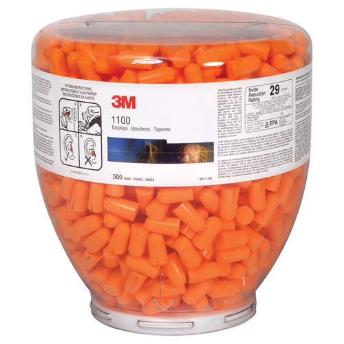 E-A-R 1100 Series Earplugs Dispenser Bottle Refill, Bulk - Canister Oxford Builders Supplies Inc