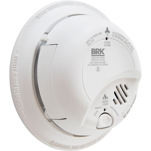 Ionization Smoke & Carbon Monoxide Combination Alarm, Battery Operated/Hardwired Oxford Builders Supplies Inc