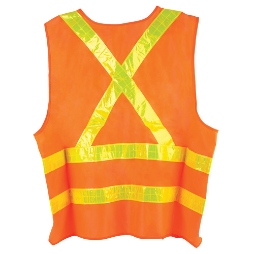 Veste de circulation Dynamic, Orange haute visibilit&eacute;, Grand, Polyester Oxford Builders Supplies Inc