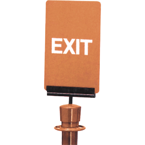 "Exit" Crowd Control Sign, 11" x 7", Plastic, English Oxford Builders Supplies Inc