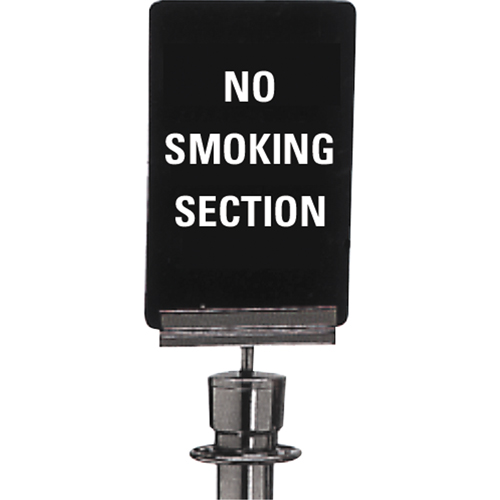 "No Smoking" Crowd Control Sign, 11" x 7", Plastic, English Oxford Builders Supplies Inc