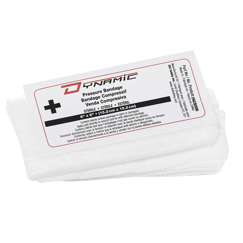 Dynamic Compress Bandage, 6" L x 6" W Oxford Builders Supplies Inc