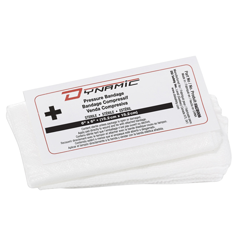 Dynamic Compress Bandage, 6" L x 6" W Oxford Builders Supplies Inc