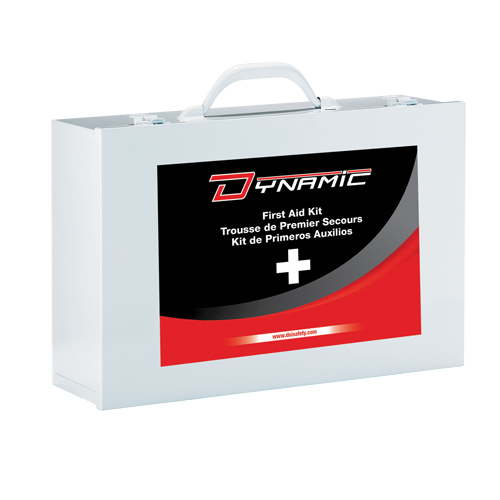 Trousse de premiers soins Ontario Dynamic, Dispositif m&eacute;dical Classe 1, Boîte en m&eacute;tal Oxford Builders Supplies Inc