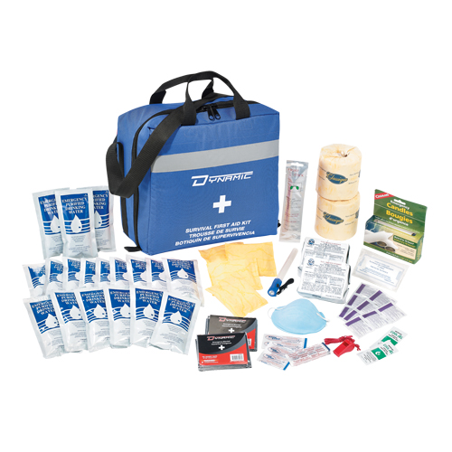 Trousse de premiers soins pour pr&eacute;paration aux situations d'urgence Dynamic, Dispositif m&eacute;dical Classe 1, Sac en nylon Oxford Builders Supplies Inc
