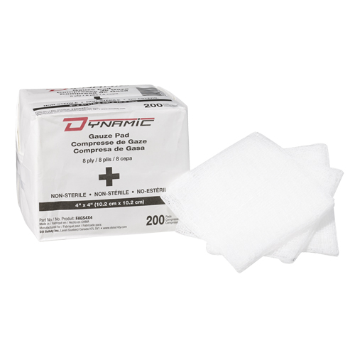 Dynamic Gauze Sponge, Pad, 4" L x 4" W, Medical Device Class 1 Oxford Builders Supplies Inc