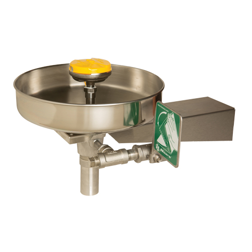 Eye/Face Wash Station, Wall-Mount Installation, Stainless Steel Bowl Oxford Builders Supplies Inc