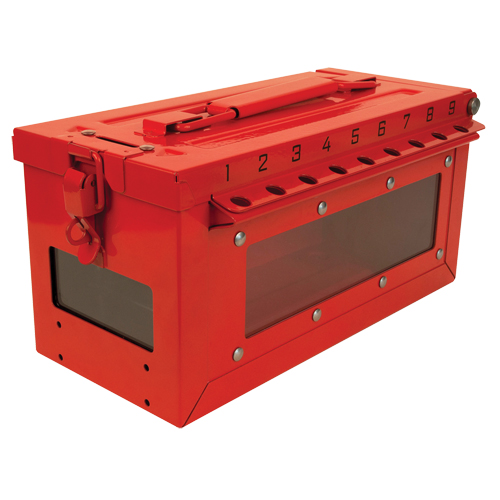 Small Group Lock Box, Red Oxford Builders Supplies Inc