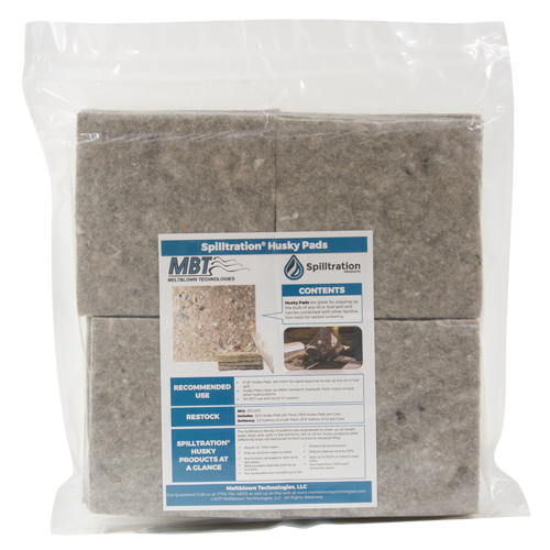 Spilltration Husky Pads, Oil Only, 16" x 16", 17.2 gal. Absorbancy Oxford Builders Supplies Inc