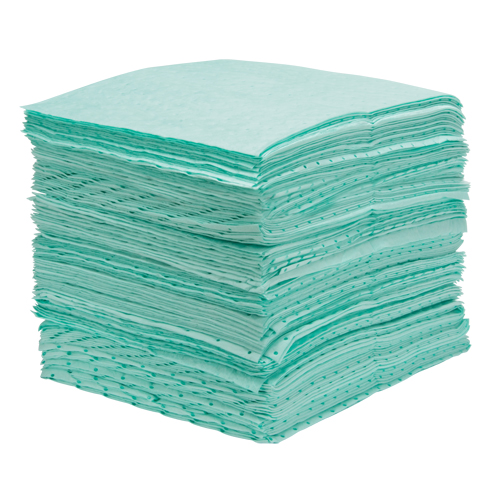 Premium Bonded Sorbent Pads, Hazmat, 15" x 18", 30 gal. Absorbancy Oxford Builders Supplies Inc