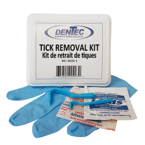 Tick Safety Kit, Class 1 Medical Device, Plastic Box Oxford Builders Supplies Inc