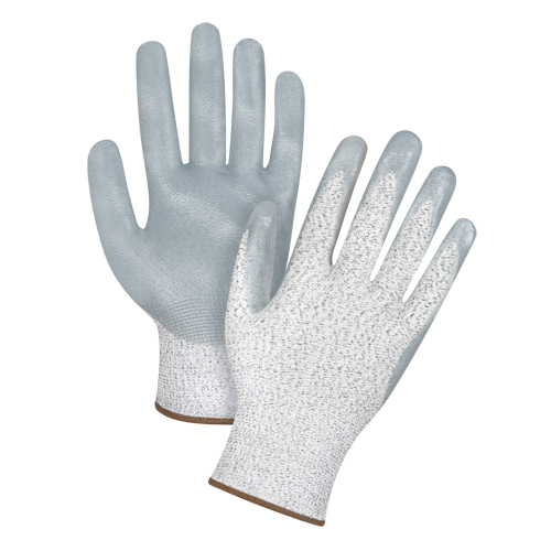 Gants haute performance r&eacute;sistants &agrave; la coupe, Taille Grand/9, Calibre 13, Rev&ecirc;tement Nitrile, Enveloppe en PEHP, ANSI/ISEA 105 niveau 4/EN 388 niveau 5 Oxford Builders Supplies Inc