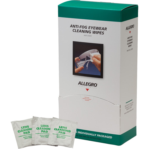 Serviettes nettoyantes pour lunettes ALLEGRO INDUSTRIES, 5" x 8", Paquet de 100 Oxford Builders Supplies Inc