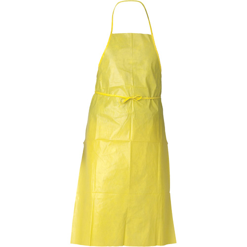 KleenGuard A70 Chemical Spray Protection Apron, Polyethylene, 44" L x 29" W, Yellow Oxford Builders Supplies Inc