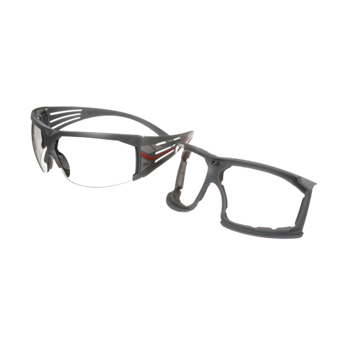 Lunettes de s&eacute;curit&eacute; avec joint s&eacute;rie 600 SecureFit, Lentille Gris/Int&eacute;rieur/ext&eacute;rieur, Antibu&eacute;e, ANSI Z87+/R&eacute;pond ou surpasse la norme CSA Z94.3 Oxford Builders Supplies Inc