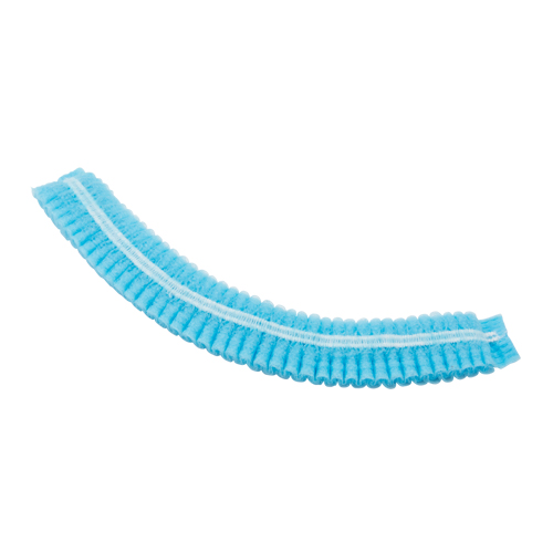 Bonnet bouffant pliss&eacute;, Polypropyl&egrave;ne, 21", Bleu Oxford Builders Supplies Inc
