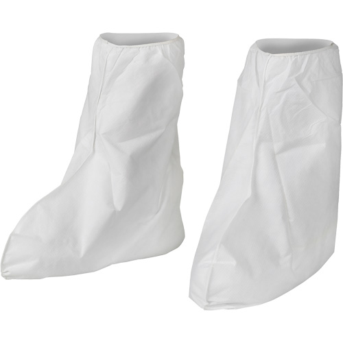 KleenGuard A40 Disposable Boot Covers, One Size, Microporous, White Oxford Builders Supplies Inc