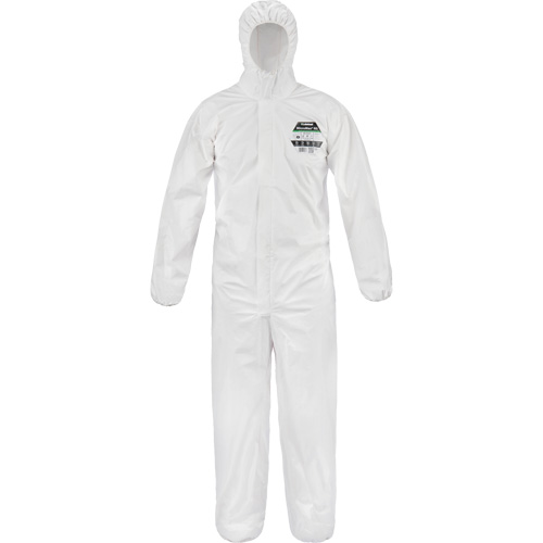 MicroMax&reg; NS Coveralls, Small, White, Microporous Oxford Builders Supplies Inc