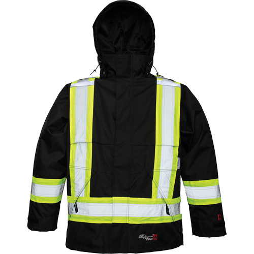 Manteau Journeyman, Polyester/Polyur&eacute;thane, Noir, Petit Oxford Builders Supplies Inc
