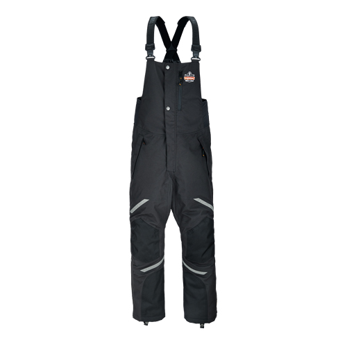 N-Ferno 6471 Thermal Bib Overalls, Men's, Small, Black Oxford Builders Supplies Inc