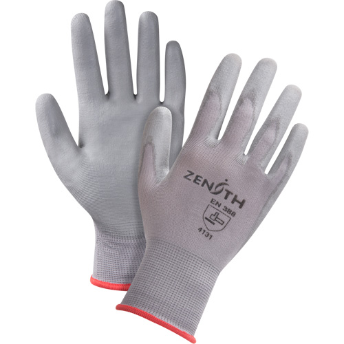 DMF-Free Coated Gloves, 9/Large, Polyurethane Coating, 15 Gauge, Nylon Shell Oxford Builders Supplies Inc