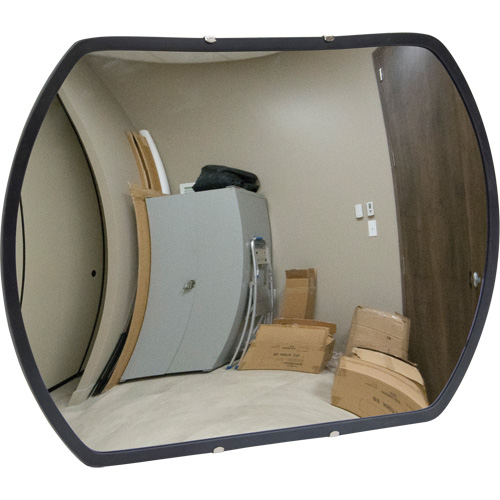 Roundtangular Convex Mirror with Bracket, 24" H x 36" W, Indoor/Outdoor Oxford Builders Supplies Inc