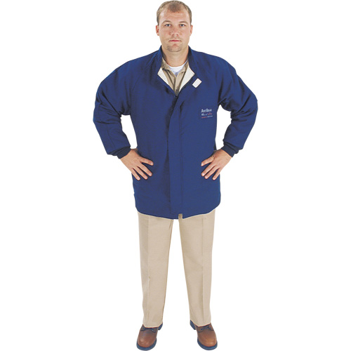 Veste de protection contre l'arc &eacute;lectrique, Moyen, Bleu, 40 cal/cm² Oxford Builders Supplies Inc