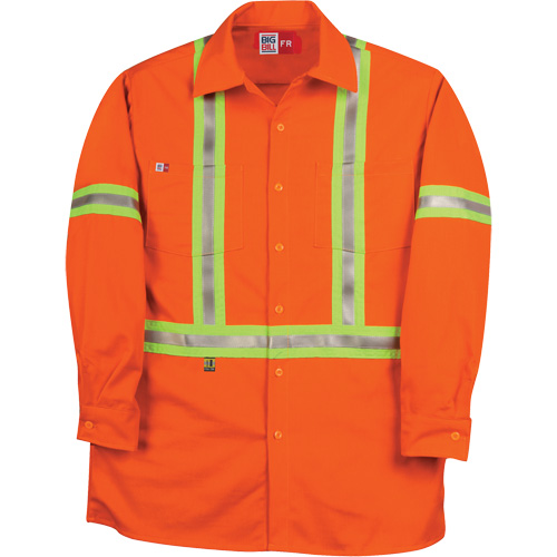 Westex UltraSoft&reg; Industrial Work Shirt, Small, Orange Oxford Builders Supplies Inc