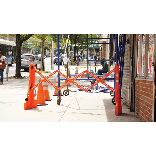Multi-Gate Barricade, 43" H x 90" L, Orange Oxford Builders Supplies Inc