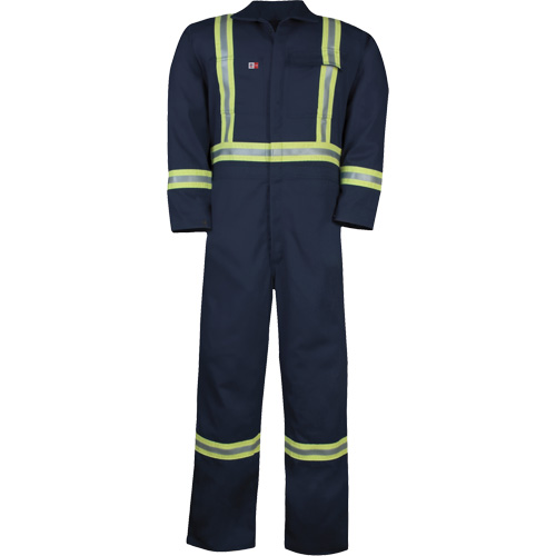 Combinaison non doubl&eacute;e Westex UltraSoft, Taille Grand (grande taille), Bleu marine, 12,4 cal/cm2 Oxford Builders Supplies Inc