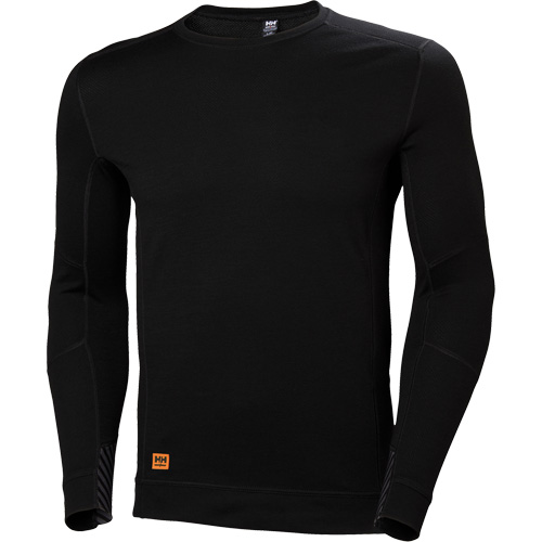 Maillot thermique &agrave; col rond &eacute;vacuant l'humidit&eacute; Lifa Max, Hommes, 2T-Grand, Noir Oxford Builders Supplies Inc