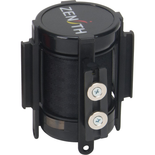 Cassette de ruban magn&eacute;tique pour barri&egrave;re de contr&ocirc;le des foules personnalis&eacute;e, 7', Ruban Noir Oxford Builders Supplies Inc