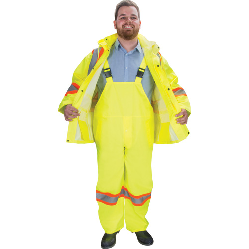 RZ1000 Rain Suit, Polyester, Small, High Visibility Lime-Yellow Oxford Builders Supplies Inc