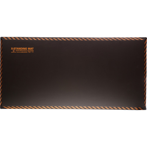 Anti-Fatigue Standing Mat, Smooth, 18" x 36" x 1", Black, Rubber Oxford Builders Supplies Inc